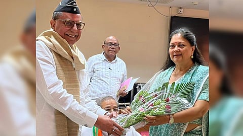 Subhash Chandra and Vasundhara Raje