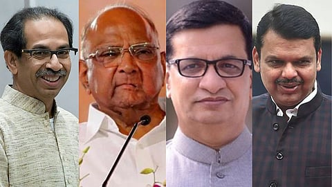 Uddhav Thackeray, Sharad Pawar, Balasaheb Thorat, Devendra Fadnavis