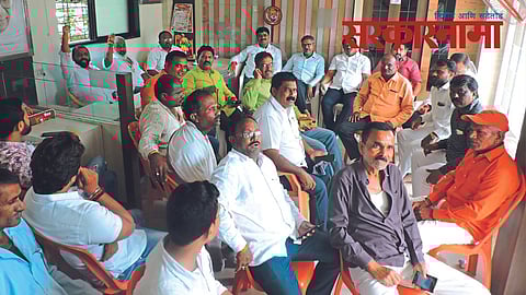 Shivsena leaders at party Office