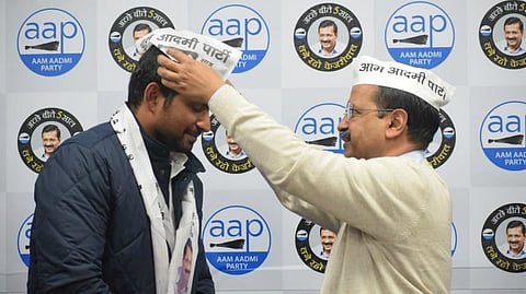 Vinay Mishra and Arvind Kejriwal
