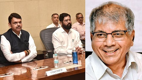Devendra Fadnavis, cm Eknath Shinde, Prakash Ambedkar