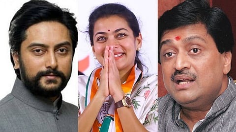 Ashok Chavan, Dheeraj Deshmukh, Praniti Shinde