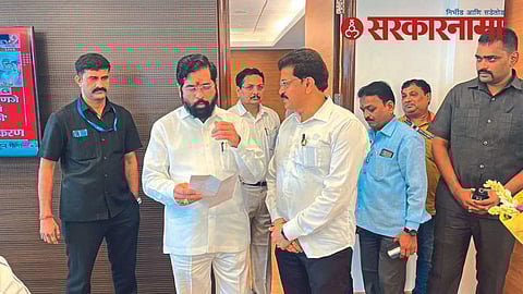 MLA Suresh Bhole with CM Eknath Shinde