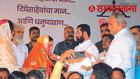 BJP Corporator Jyoti Rajput with CM Eknath Shinde