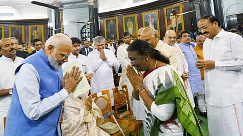 Droupadi murmu takes oth as a president