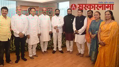 Chandrakant Raghuwanshi with Eknath Shinde