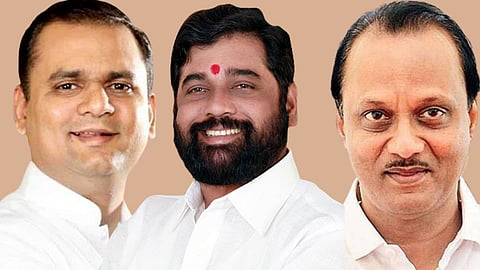 Rahul Narvekar, Eknath Shinde, Ajit Pawar