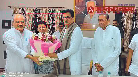 Balasaheb Thorat with Arub Gujrathi