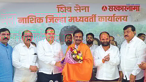 Ambadas Danve with shivsena leaders