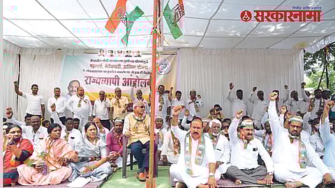 MLA Kunal patil with congress workers
