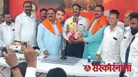 MLA Kishor Patil with supporters