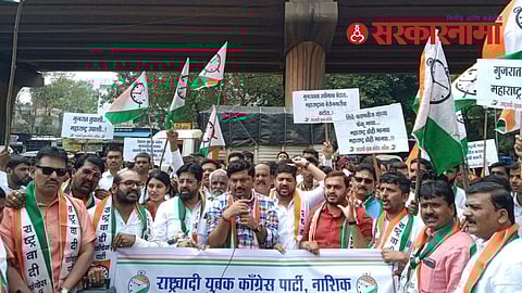 ehboob Shaikh in agitation at Nashik Road