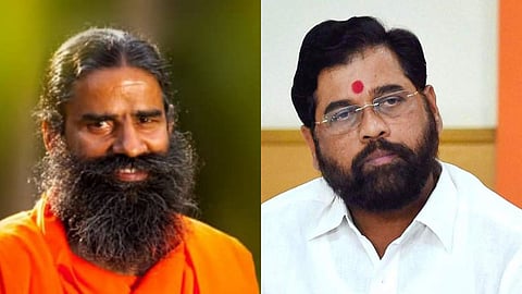 ramdev baba, eknath shinde