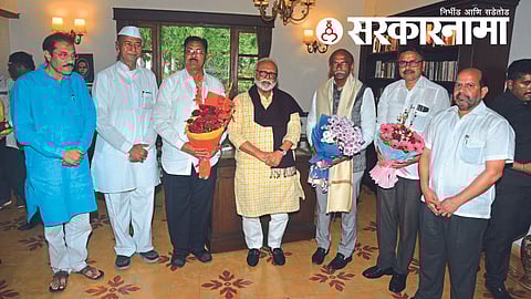Chhagan Bhujbal with Newly elected MVP Office bearers