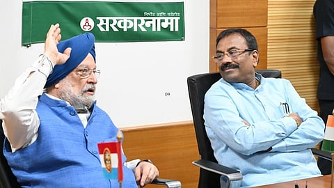 Sudhir Mungantiwar and Union Minister Hardipsingh Puri