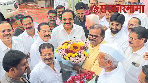Jayant Patil Welcome by Ncp leaders.