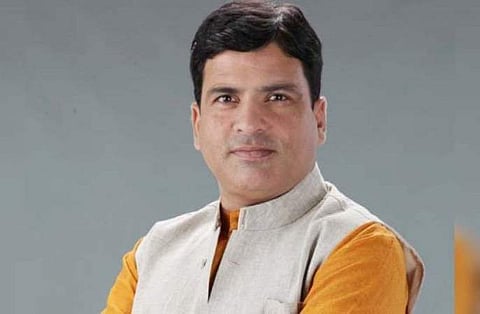 MLA Ashish Jaiswal at St Bus Stop.