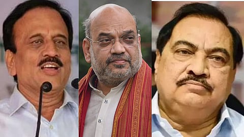 Girish Mahajan-Amit Shah-Eknath Khadse