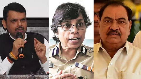 Devendra Fadnavis-Rashmi Shukla-Eknath Khadse