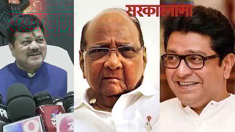 Pravin Darekar-Sharad Pawar-Raj Thackeray