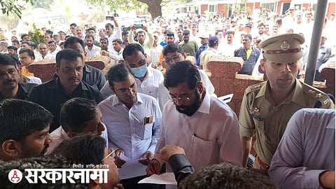 CM Eknath Shinde In Dare Budruk