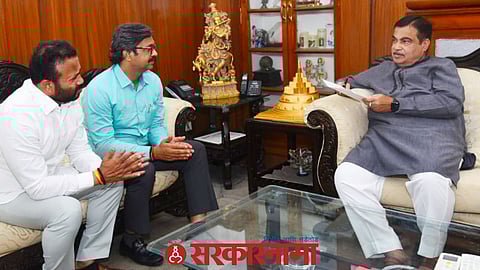 MLA Jaykumar Gore, Rahul Kool, Nitin Gadkari