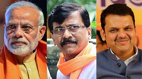 Narendra Modi, Sanjay Raut, Devendra Fadnavis