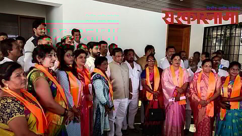 NCP Women office bearers jion shinde group