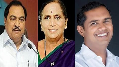 Eknath Khadse, Mandakini Khadse,mangesh chavan