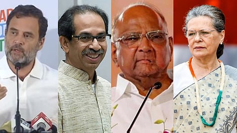 Rahul Gandhi, Uddhav Thackeray, Sharad Pawar, Sonia Gandhi