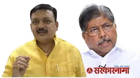 Balu Dhanorkar and Chandrakant Patil