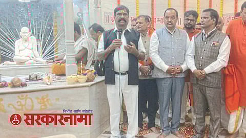 J. P. Gavit in Swami samarth procession