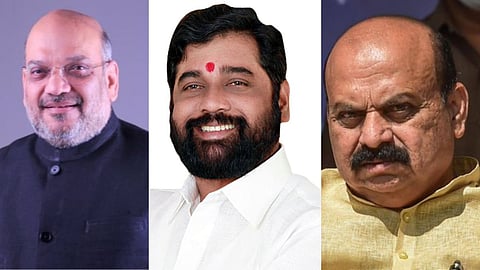 Amit Shah, Eknath Shinde, Basavaraj Bommai