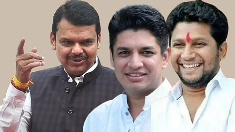 Devendra Fadnavis-Satayjeet Tambe- Sujay Vikhe Patil