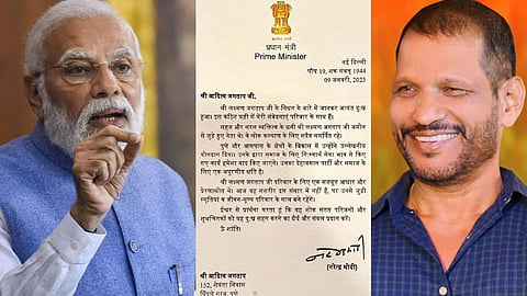 Narendra Modi and Laxman Jagtap