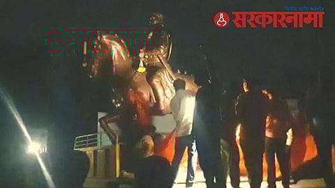 shivaji maharaj statue ashta news update