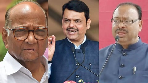 Devendra Fadnavis, Sharad Pawar and Chandrashekhar Bawankule