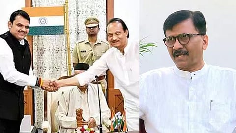 Devendra Fadnavis - Ajit Pawar, Sanjay Raut