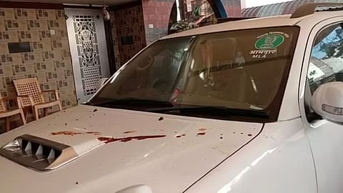 A young man attacked the house of a Congress MLA Vikramsinh Sawant