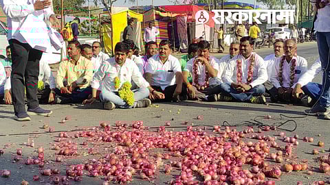 Farmers agitation at Wani