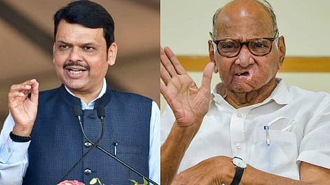 Devendra Fadnavis and Sharad Pawar
