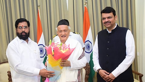 Eknath Shinde, Bhagat Singh Koshyari, Devendra Fadnvis