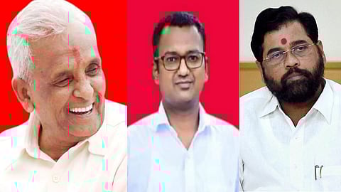 Ganpatrao Deshmukh and Eknath Shinde