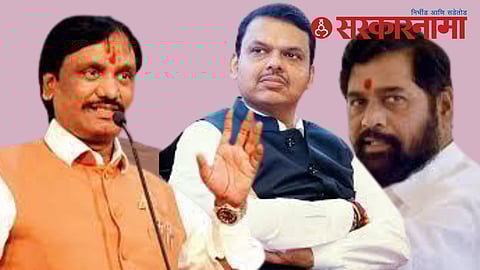 Ambadas Danve, Devendra Fadanvis and Eknath Shinde