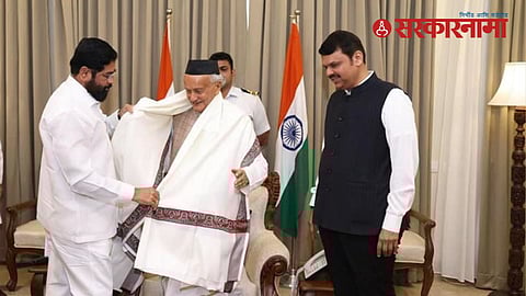 Eknath Shinde-Bhagat Singh Koshyari-Devendra Fadnavis