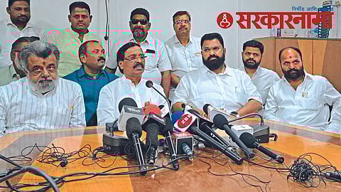 Vinayak Raut with Shivsena leaders
