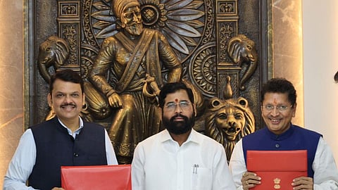 Devendra fadnavis, Eknath Shinde, Dipak Kesarkar