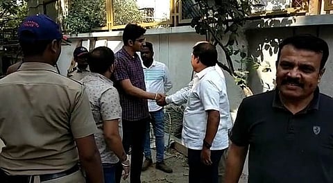 Yashraj Desai, Sunil Katkar and Raje Group supporter