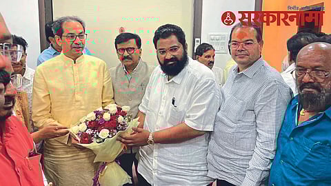 Uddhav Thackeray with Advay hiray