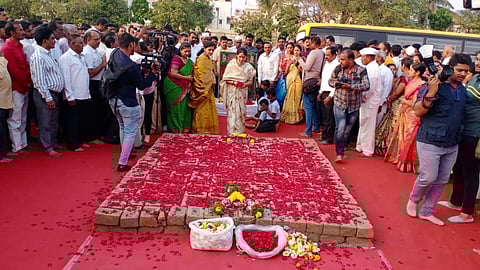 Late MLA Laxman Jagtap's memorial
